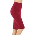 thumbnail image 1 of ClothingAve. Women's High Waist Basic Knee Length Bodycon Skirt Elastic Waistband S~3X Female Skirt, 1 of 7
