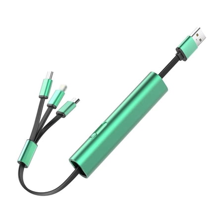 1 PCS AJK 3 in 1 Fast Charging Retractable Charger USB Charging Head Charging Retractable Phone Universal Chargers Retractable Data For All Device C