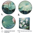thumbnail image 3 of Designart "Lotus Pond Asian Painting II" Asian Floater Framed Wall Art Print, 3 of 7