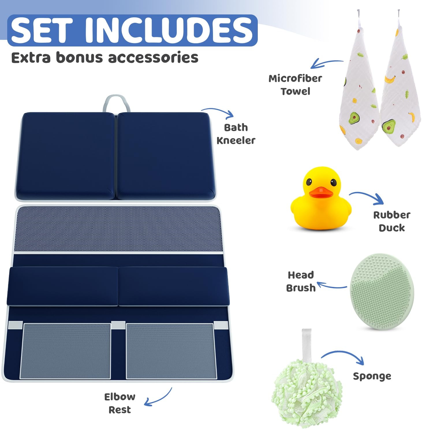 Cuddling Baby Lot De 2 Genouillères Et Coudières De Bain Pour Bébé