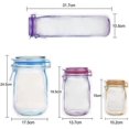 thumbnail image 3 of Reusable Freezer Bags, Grocery Bags, Reusable Grocery Bags, Mason Bag, Fresh Bag,Food Storage Snack Bags (25 PCS), 3 of 5