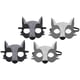 thumbnail image 5 of 4 máscaras de fieltro de animales, máscaras de media cara, máscara de lobo para cosplay, 5 of 7