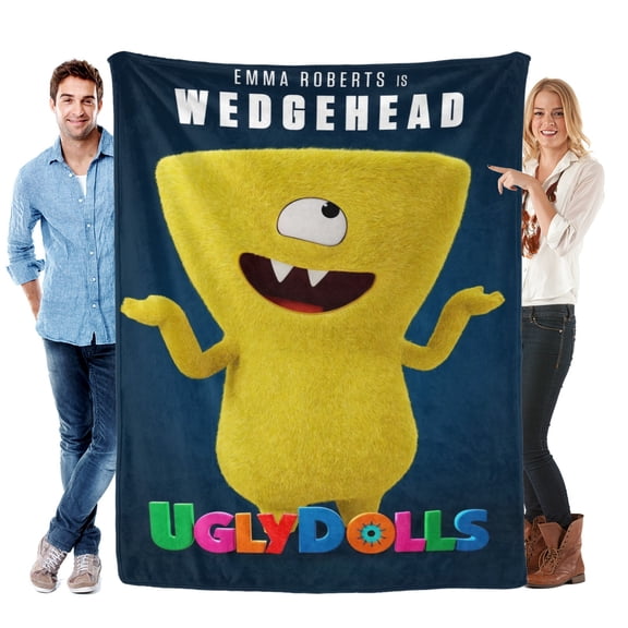 Throw Blanket for Ugly Doll Wedgehead Bed Couch Soft Warm Flannel Blanket for Kids Boys Girls Gifts Home Decor 30x40 Inch