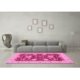 thumbnail image 3 of Ahgly Company Indoor Rectangle Oriental Pink Traditional Area Rugs, 7' x 10', 3 of 4