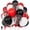 Black,Red,White, variant on GOODOOSOO 60pcs Brown and Gold Balloons, 12 Inch Light Sand White Confetti Balloons for Neutral Bridal Shower, Birthday, Baby Shower Party Decorations