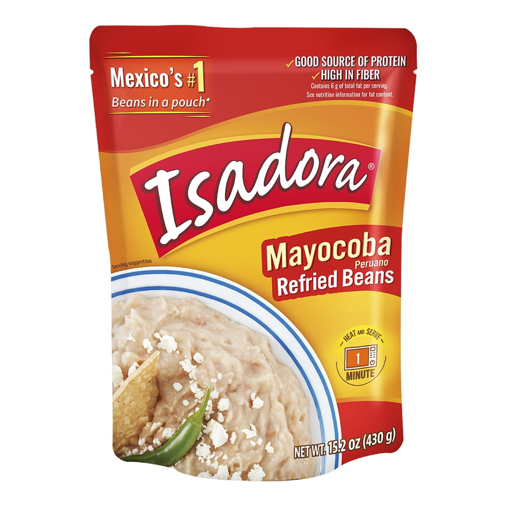 (4 pack) Isadora Peruano Refried Beans, 15.2 Oz