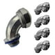 thumbnail image 1 of 5 Pzs Conector Curvo Para Tubo Liquidtight Aluminio 3/4 Pulg gris 3/4 pulgadas, 1 of 5