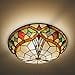 thumbnail image 3 of ARTZONE Tiffany Ceiling Lights, Stained Glass Ceiling Light 3-Lights 16 Inch Tiffany Flush Mount Ceiling Light for Bedroom Dining Living Room Entryway Foyer, 3 of 4