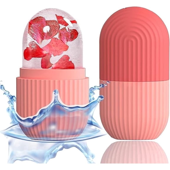 Abbex- Facial Ice Roller with Protective Case Reusable Face Cooling Massager for Skin Care