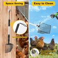 thumbnail image 5 of Chicken Poop Scooper, NOGIS 3 in 1 Litter Scooper (22.4-41.9inch) Stainless Steel Handle,Adjustable Poop Scooper for Chicken Coop, Multifunctional Litter Sifting Shovel,Chicken Coop Accessories, 5 of 7