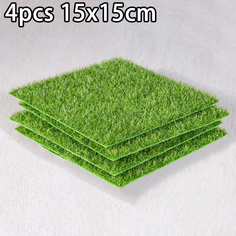 Artificial Grass Lawn TurfMat Dollhouse Miniature Garden L0Z1 Decor U0Q8 