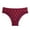 Wine Red, variant on huanledash Perspective Hollow Low-Rise Women Panties Net Yarn Lace Patchwork Briefs Female Clothing