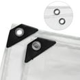 thumbnail image 6 of Lovote Heavy Duty 20 Mil Tarpaulin Cover White Poly Tarpaulin with Grommets and Reinforced Edges Waterproof, UV Resistant, Rip and Tear Proof Tarp Cover (20*20ft), 6 of 6
