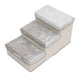 thumbnail image 1 of Escalera plegable de 3 escalones para perros con espacio de almacenamiento, ideal para la oficina, la guardería y la sala de juegos. gris, 1 of 8