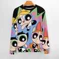 thumbnail image 2 of The Powerpuff Girls Sweater Long Sleeve Round Neck Pullover Jumper Fall Winter Clothes Print Tops Blouse S, 2 of 6