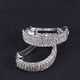 thumbnail image 5 of 2pcs Crystal Spring Hair Clips Aleación Corta pasadores de pelo pasadores para damas chicas mujeres (plata), 5 of 5