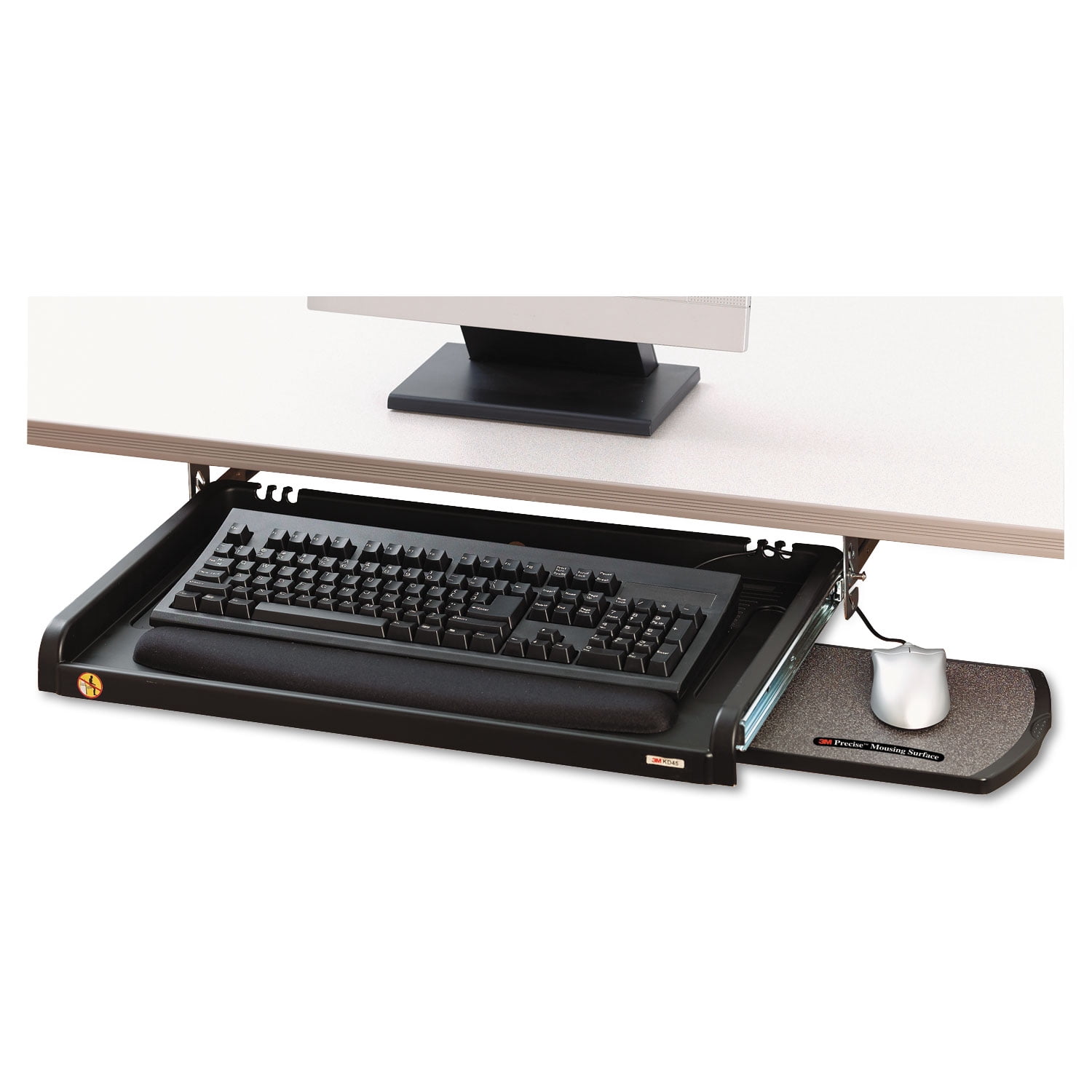 3M KD45 23 in. x 14 in. Under Desk Keyboard Drawer - Black