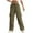 Army Green-A2, variant on Womens Cargo Pants Parachute Hiking Pants with Pockets Baggy Quick Dry Lightweight Y2K Drawstring Pants Streetwear Khaki XL