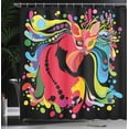 thumbnail image 4 of Ambesonne Cat Shower Curtain, Futuristic Rainbow, 69"Wx84"L, Multicolor, 4 of 5
