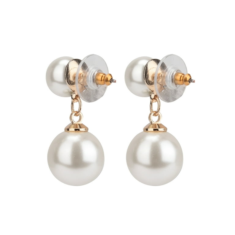 Faux pearl earrings walmart shop