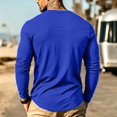 thumbnail image 5 of CONFREE Mens Long Sleeve Henley Shirts V Neck Solid Lightweight Tees, 5 of 9