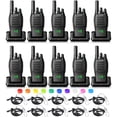 thumbnail image 1 of Radio Walkie Talkies Retevis H-777H de 2 vías de largo alcance (paquete de 10), 1 of 9
