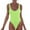 Light Green, variant on Womens One-Piece Swimsuits Solid Color Fashion Diy Piece Sexy Bikini Sleeveless Backless One Piece Swimsuit Women Swimwears Beachwear,Purple,XL