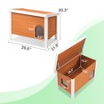 thumbnail image 2 of GONICHA Outdoor Cat House Weatherproof, Poly Lumber Cat Houses for Outdoor Cats Insulated, Feral Cat Shelter with Escape Door and Openable Roof ,Orange, 2 of 10