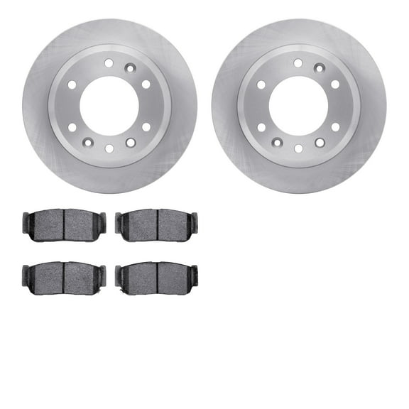 Dynamic Friction Company Rear Brake Rotors with 5000 Advanced Brake Pads 6502-21140
