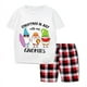 thumbnail image 2 of Pijamas familiares a juego de Navidad, conjuntos de Pijamas cortos grises, My Gnomies, en julio, 2 of 3