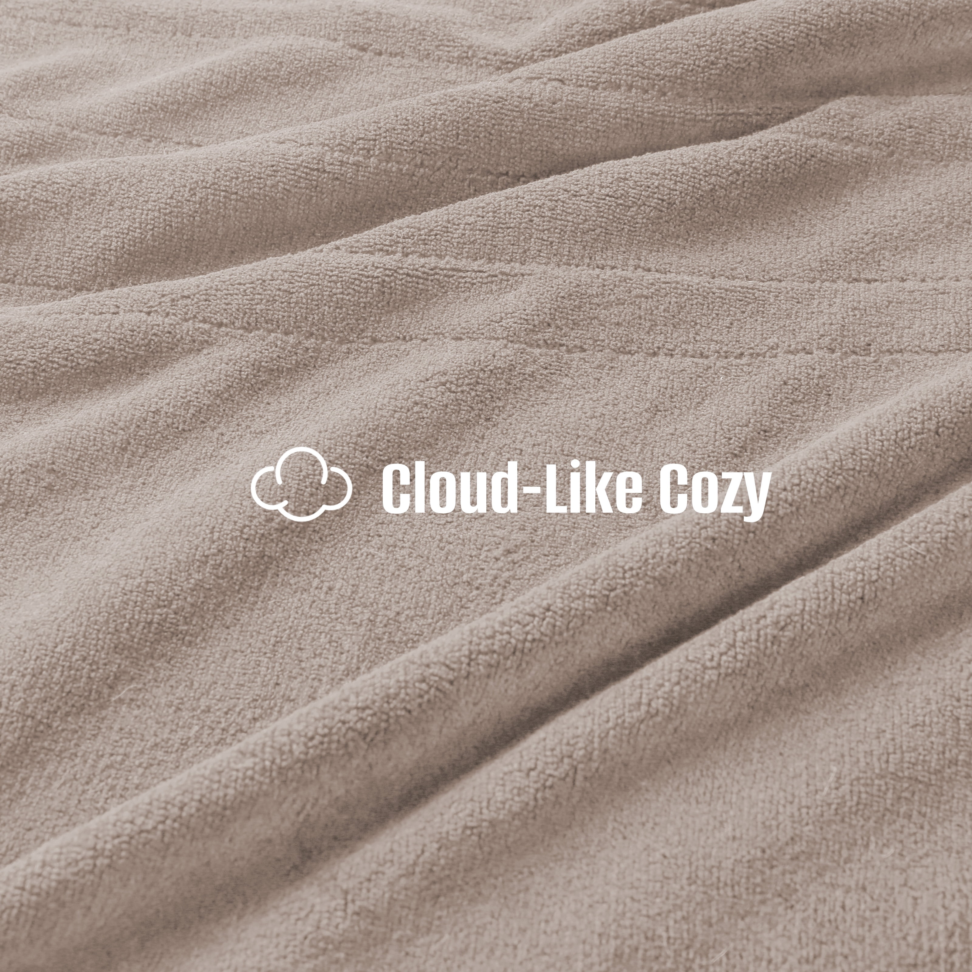 YAKEE Electric Heated Blanket 62"x84" Twin Size - Soft Warm Coral Fleece, 4 Heat Levels, 10 Hours Auto-off, Machine Washable with Overheat Protection, Brown