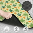 thumbnail image 2 of Daiia Sea Turtle Printed Car Floor Mats Set of 4, Durable Non Slip Auto Floor Carpet, Car Interior Carpets Proof Foot Pads Anti-Slip Cushion Automoetive Accessories, 2 of 6