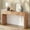 Natural Wood+Brown, variant on Harper & Bright Designs Arched Console Table with Stroage , Minimalist Wood Entryway Table with Drawers for Entryway and Living Room , Natural