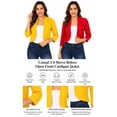 thumbnail image 6 of Women's Casual 3/4 Sleeve Bolero Open Front Cardigan Jacket, 6 of 6