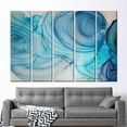 thumbnail image 6 of Alcohol Ink Wall Decor, Abstract Art, Blue Marble Wall Art, Modern Wall Decor, Modern Marble Art, Marble Canvas Art, Blue Canvas, Canvas Wall Decor - 3P-Natural Framed, 6 of 9