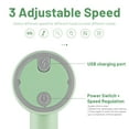thumbnail image 3 of Xylobyte 2-in-1 Electric Hand Mixer, Electric Whisk, Mini Onion Chopper 10Oz, Small Cordless Hand Blender, 3 Speed Rechargeable Food Processor for Baby Food Maker, Green, 3 of 13