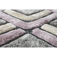 thumbnail image 2 of MDA Home Mateos Shag Lavender/Ivory/Gray Polyester Area Rug - 5' x 7', 2 of 5