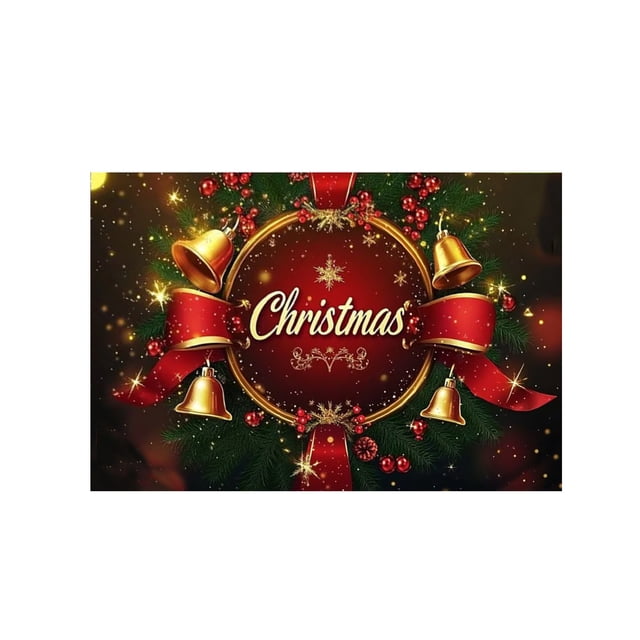Tapis de Porte à Thème de Noël Rouge pour Usage Intérieur Tissu Polyester Absorbant et Durable 15.75X23.62 Pouces Version D