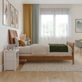 thumbnail image 4 of Portland Twin Wood Foundation Bed Frame with Matching Footboard Light Toffee, 4 of 10