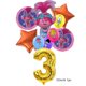 thumbnail image 3 of Globos de aluminio de Trolls de Disney, suministros para fiestas de cumpleaños de niñas, decoración del hogar, globos con números morados, decoración para baby shower de niño y boda, 3 of 5
