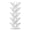 White, variant on 16-Tier Tree Rotating Bookshelf, 360 Degree Spinning Standing Bookcase for Magazines DVDs Books, Corner Bookcase for Living Room Bedroom Study, Rustic Brown