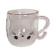 thumbnail image 1 of Taza de café de vidrio de doble pared con asa, taza de de dibujos animados, regalo para el día de la madre, taza de café de vidrio de 250ml Rosa, 1 of 9