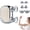 Silver, variant on USB Rechargeable Mini Massager – Interchangeable Heads, Portable
