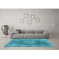 thumbnail image 3 of Ahgly Company Indoor Rectangle Oriental Light Blue Industrial Area Rugs, 8' x 12', 3 of 4