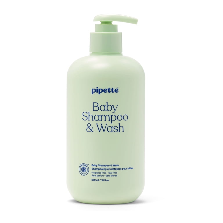 Pipette Fragrance Free Baby Shampoo and Wash, 18 oz photo 1