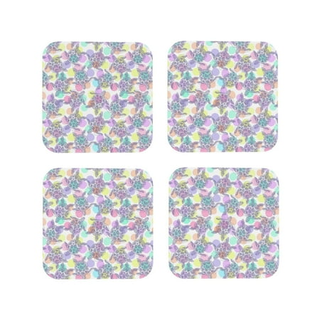 

Leather Coasters with Heat-resistant for Drinks Sea Turtles Cup Coasters Cup Pad Mat for Tabletop Protection Coffee Table Office Desk and Housewarming Gift