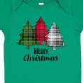 thumbnail image 4 of Inktastic Merry Christmas Plaid Trees Boys or Girls Baby Bodysuit, 4 of 5