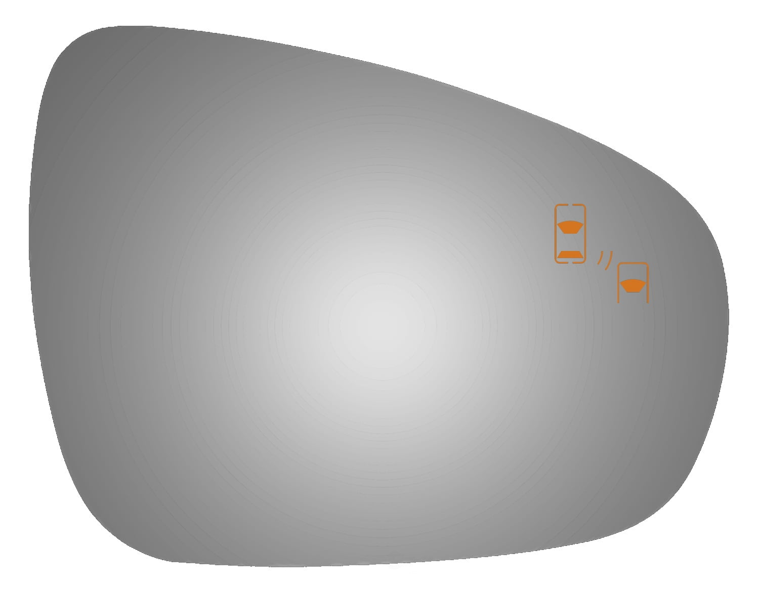Burco Side View Mirror Replacement Glass - Clear Glass - 5515B