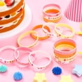 thumbnail image 3 of OOINQQ 24pcs Groovy Retro Hippie Silicone Wristbands Daisy Flower Peace and Love Rubber Bracelets Daisy Party Favors themed Birthday Party Decoration Supplies, 3 of 4