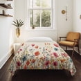 thumbnail image 4 of Pink Orange Teal Spring Floral Tapestry for Bedroom Wall Hanging Tapestry,Watercolor Botanical Summer Flowers Ceiling Backdrop Tapestries Poster Blanket Wall Decor for Living Room 51" x 59", 4 of 8